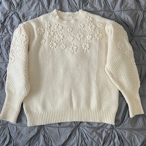 Tea n Rose Floral Knit Sweater